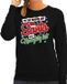 Bellatio Decorations Foute Kersttrui - sweater - Im the reason why Santa has a naughty list - zwart - voor dames - kerstkleding M
