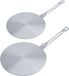 Cosy&Trendy Set van 2x stuks inductie kookplaat beschermers/adapterplaten 20 cm en 24 cm