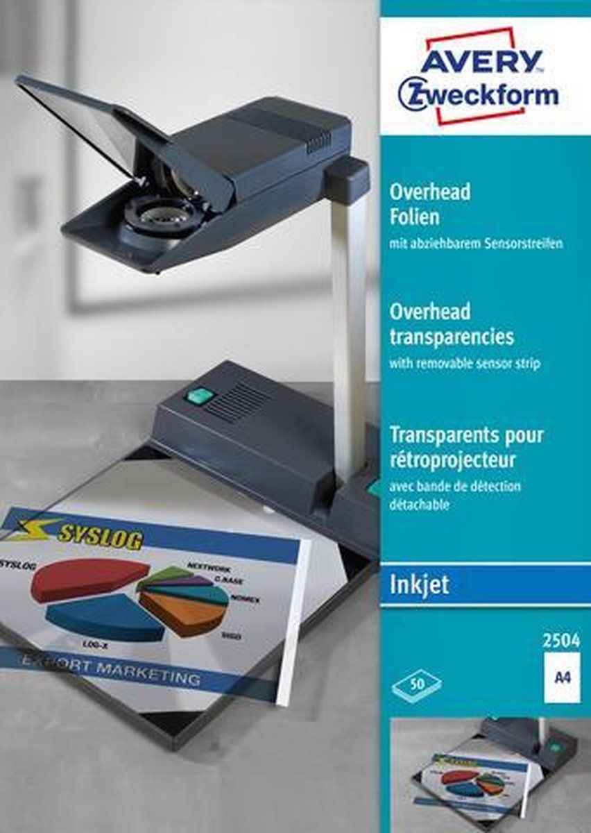 Avery Zweckform OHP-folie A4 transparant 0,11mm