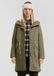 QS s.Oliver QS Outdoor-Jacke met capuchon, lange mouw, klepzakken, heuphoogte, effen, olijfgroen, katoen, maat XL