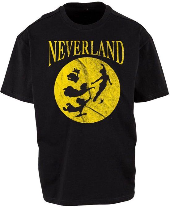 Peter Pan Neverland Moon Unisex T-shirt - Zwart - S