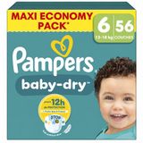 Pampers Baby Dry Luiers Maat 6 (13-18kg) 2 x 56 stuks