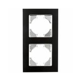 S-EMPOT.ALUMINIUM ZWART FRAME 2ELEM.HORI