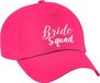 Bellatio Decorations 1x Roze vrijgezellenfeest petje Bride Squad sierlijk dames