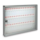 Alubox 1007636 Bc48 prikbord voor 48 sleutels, zilverkleurig