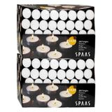SPAAS 2x Bougies chauffe-plat Blanc 4,5 Heures de combustion 200 pièces