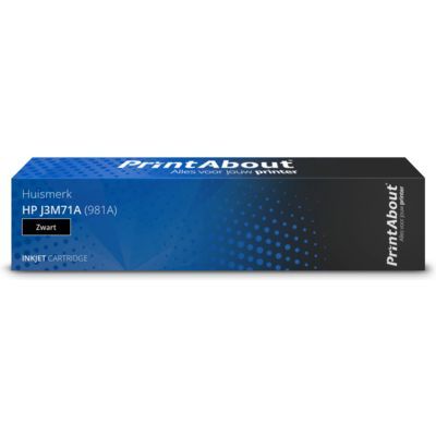 PrintAbout Ink Cartridge J3M71A (981A) Black Compatible with HP