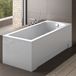 Badland MODERN ligbad 150 x 70 cm wit met baddrager