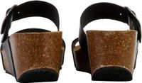 Plakton So Rock sandales compensées cuir noir