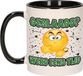 Bellatio Decorations Geslaagd cadeau mok - Donkergroen - Geslaagd? Werd eens tijd - Ca. 300 ml