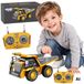 WOOPIE Dumper de chantier télécommandé Rc avec son et lumière - Multicolore
