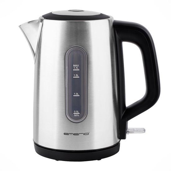 Emerio Waterkoker WK-133040 - 1.7L - 3000W - RVS/Zwart