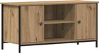 TV-meubel eikenkleurig 100 x 40 x 50 cm Bewerkt hout
