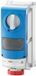 Gewiss PRISE VERTICALE VERROUILLABLE - AVEC BOÎTIER - POUR REG - POUR USAGE INTENSIF - 2P+E 63A 380-415V-50/60HZ 6H-IP66, GW66872