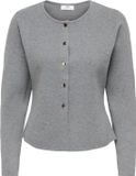 JDY Jacqueline de Yong Vest Jdyprime Life L/s On Fitted Cardiga 15347276 Medium Grey Melange Dames Maat - XL