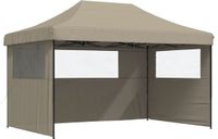 VidaXL Partytent 440 x 292 x 315 cm taupe met zwarte frame