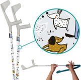 My Add On myCover Sketched Dogs - 2 stuks - Trendy hoes voor krukken en wandelstokken