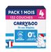 Carryboo Luiers maat 4 (7-18 kg) – gezond en ultra absorberend – 12 uur lekvrij – zonder ongewenste stoffen – gemaakt in Frankrijk – betaalbare prijs – 132 wegwerpluiers