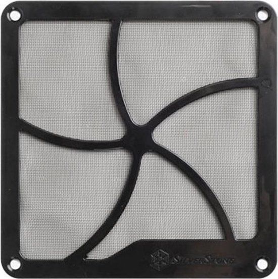 Silverstone FF122 120mm Ventilatorfilter met Magneet, SST-FF122B