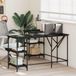 Maison Exclusive - Bureau aspect chêne noir 139 x 139 x 75 cm