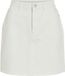VILA VIKAJA JAF DENIM SKIRT- NOOS - Dames - Rokken - Maat 42 - Katoen/Elastaan - Denim - Kort - Casual - Vrouwen - Cloud Dancer