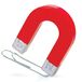 Tobar Traditionele hoefijzermagneet, rood/zilver