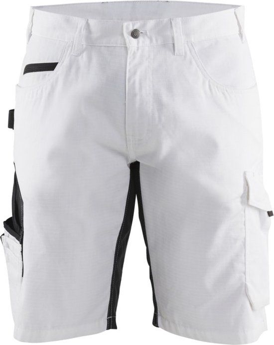 Blåkläder Schildersshorts met stretch 1094-1330 - Wit/Donkergrijs - C64
