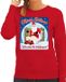 Bellatio Decorations Shoppartners Bv Foute Kersttrui / sweater - Merry shitmas who stole the toiletpaper - rood voor dames - kerstkleding / kerst outfit S