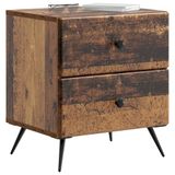 vidaXL Nachtkastje Oud hout 43 x 34,5 x 47,5 cm Bewerkt hout