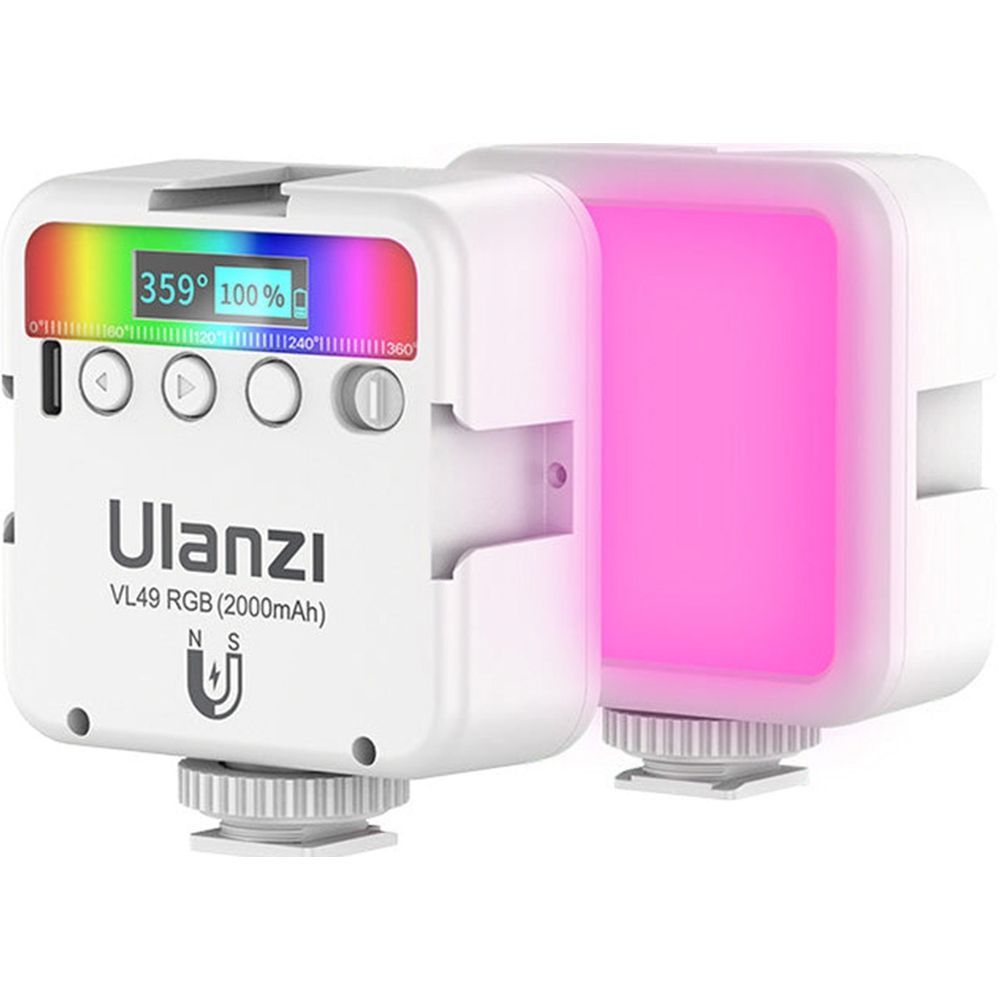 Ulanzi VL49 RGB Multi Color LED-videolamp - wit