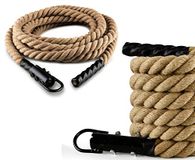 G5 HT SPORT Klimtouw, diameter 38 mm, 4/5/6 m, gevlochten hennep, touw voor fitness, klimmen, spiertraining (5 m)