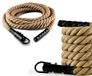 G5 HT SPORT Klimtouw, diameter 38 mm, 4/5/6 m, gevlochten hennep, touw voor fitness, klimmen, spiertraining (5 m)