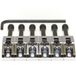 Graph Tech PG 0080 C6 String Saver Floyd Rose Style Saddles 6-String Saddles pour pont Floyd Rose, chrome (6 pièces)