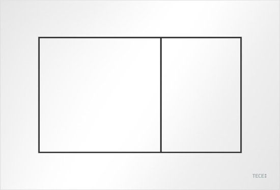 TECE Now Bedieningsplaat Toilet - Glans Wit - Dual Flush