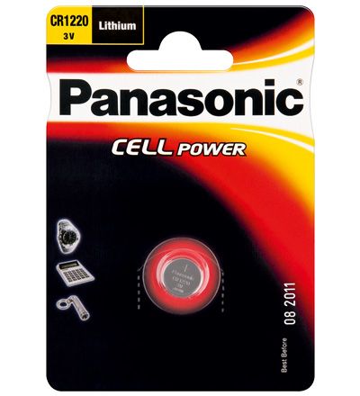 Panasonic CR1220 - Lithium - 3V - 35mAh - 1 stuk