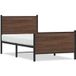 Maison Exclusive - Lit en métal imitation chêne marron 100x200 cm sans matelas