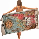 Ulticool Microvezel Sneldrogende Handdoek 160x80 cm - Tarot Kaarten Spiritualiteit Astrologie