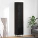 vidaXL Hoge kast, zwart, eikenlook, 34,5 x 34 x 90 cm, houtvezel