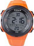 Xonix VZ-A01 Heren Horloge - Digitaal - Oranje/Zwart - Siliconen Band - 10 ATM - 2024