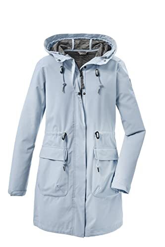 G.I.G.A. DX Women's Casual softshell parka met capuchon - GS 99 WMN SFTSHLL PRK, light blue, 40, 37955-000