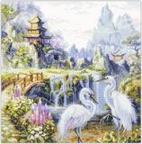 Chudo Igla (Magic Needle) Happy Morning Aida Telpakket - Magic Needle Kruissteekset
