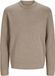 Jack & Jones Trui Jprblamilano Stitch Knit Crew Neck 12259666 Greige/melange Mannen Maat - XXL