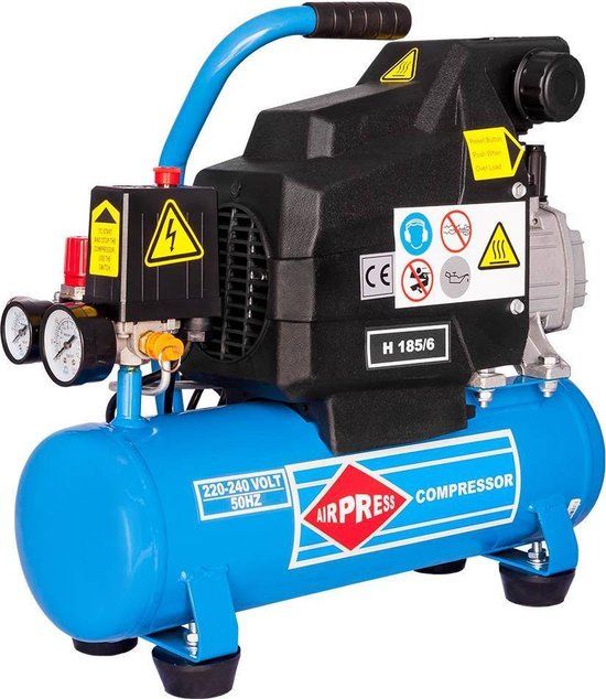 Airpress Draagbare compressor 185/6 - 6 bar - 6 l