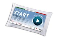 V.I.P. VERY IMPORTANT PILLOW V.I.P. kussen Start 50 van vezel, 50 x 80, wit