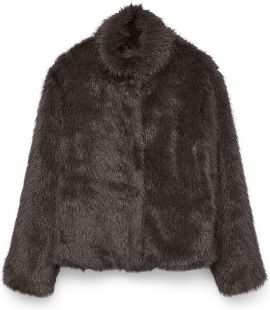 Vero Moda Monroe Short Jas Dames - Maat XS - Donkerbruin - Winterjas