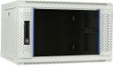 DSIT 6U witte wandkast met glazen deur 600x450x368mm (BxDxH)