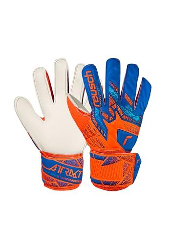 Reusch Attrakt Solid Junior Keepershandschoenen Oranje/Blauw Maat 4