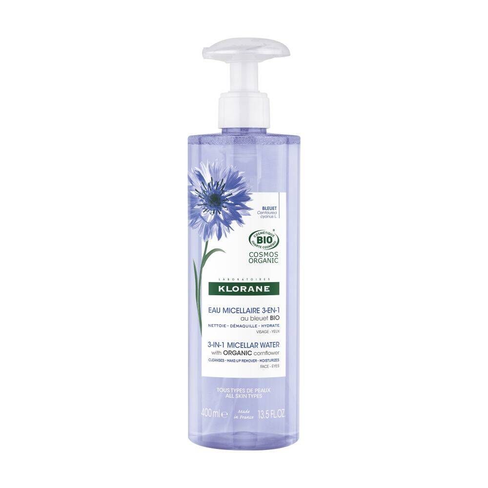 Klorane 3-in-1 Micellar Water with Organic Cornflower - 400ml