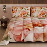 PETTI Artigiani Italiani Bedrukt winterdekbed 270 × 260 cm | Bloemen 25 20
