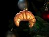 Kurt S. Adler Glas Christbaumkugel Croissant 11cm Braun